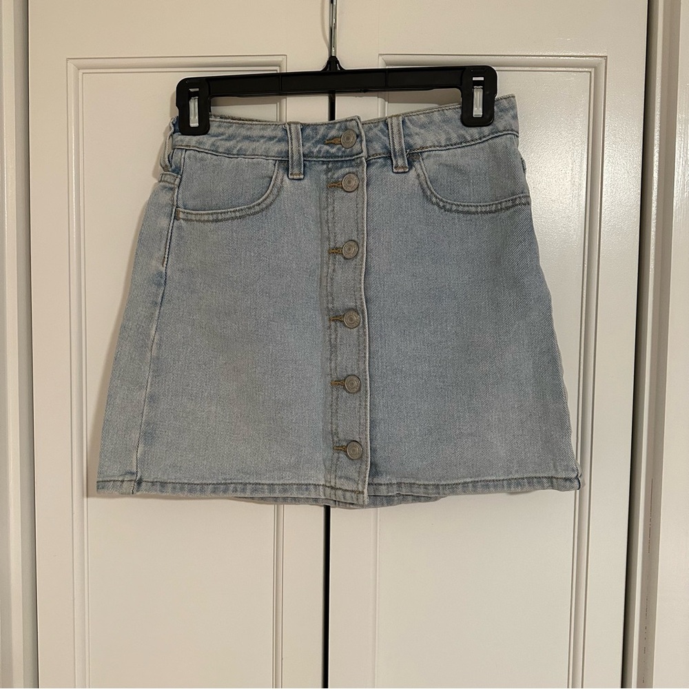 PacSun women’s denim button up mini skirt